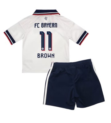 Bayern Munich Nathaniel Brown #11 Udebanetrøje Børn 2026-27 Kortærmet (+ Korte bukser)